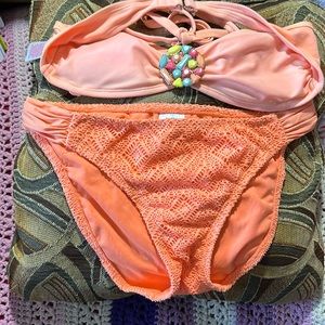 For the Ladies — a tangerine 2 piece swimming suit